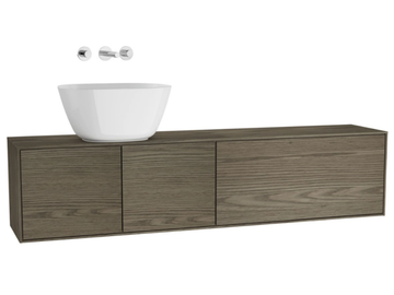 VOYAGE FOR BOWLS - Wall-mounted wooden vanity unit with doors by VitrA Bathrooms - view 3
